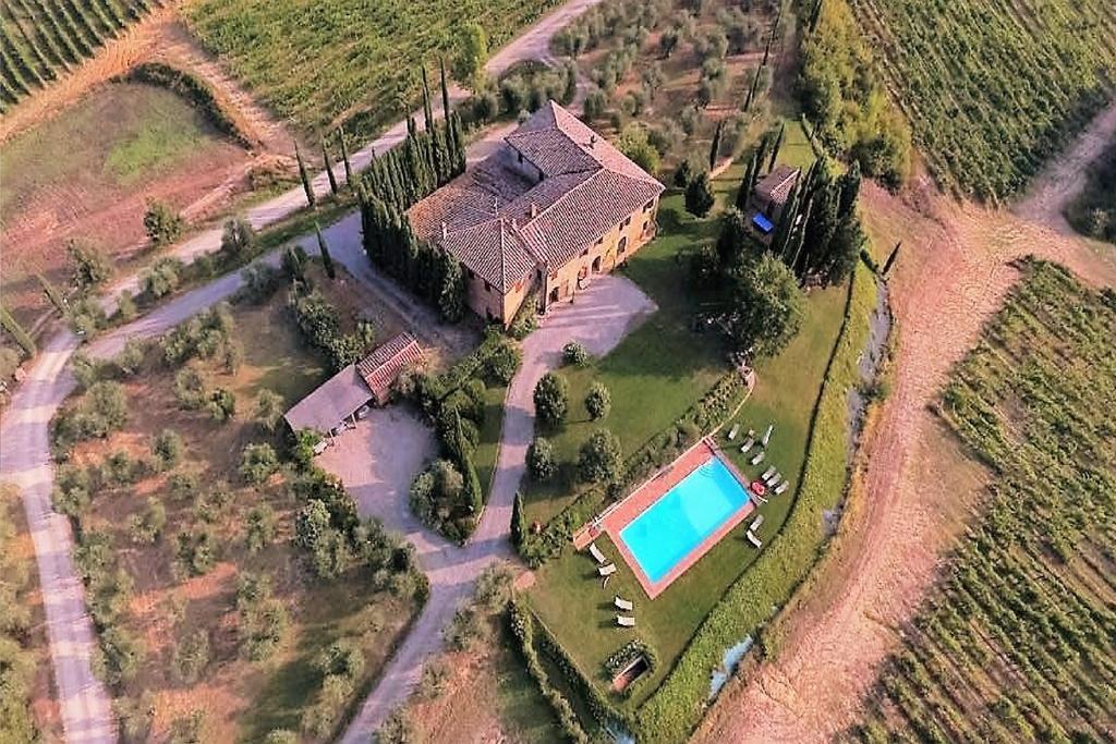 Villa Santa Virginia Сиена Экстерьер фото